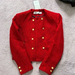 Zara textured blazer